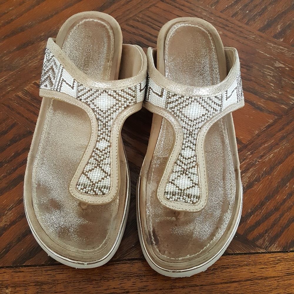 "Cali" Beaded summer sandals by Donald J. Pliner